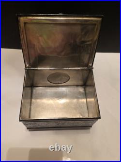 Derby Silver Co. Bulldog Figural Tobacco Box Humidor Derby Silver Co. Bulldog Figural Tobacco Box Humidor