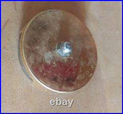 Desktop Humidor Agresti Cigar Box Inlay Burl Briar Wood Brass Key Lock Italy 13