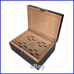 Double Layer Cigar Humidor Box High-Quality Cedar Wood Cigar Case Large Capacity