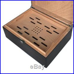 Double Layer Cigar Humidor Box High-Quality Cedar Wood Cigar Case Large Capacity