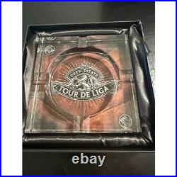 Drew Estate Tour De Liga Crystal Cigar Ashtray Humidor Supreme Square Glass Box