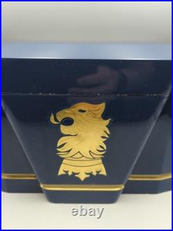 Drew Estate Undercrown Luxury Cigar Humidor Navy Royal Blue Excellent Condition Drew Estate Undercrown Luxury Cigar Humidor Navy Royal Blue Excellent Condition