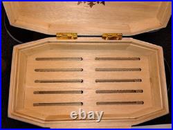 Drew Estate Undercrown Luxury Cigar Humidor Navy Royal Blue Excellent Condition