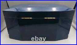 Drew Estate Undercrown Luxury Cigar Humidor Navy Royal Blue Excellent Condition Drew Estate Undercrown Luxury Cigar Humidor Navy Royal Blue Excellent Condition