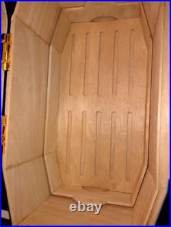 Drew Estate Undercrown Luxury Cigar Humidor Navy Royal Blue Excellent Condition