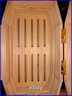Drew Estate Undercrown Luxury Cigar Humidor Navy Royal Blue Excellent Condition