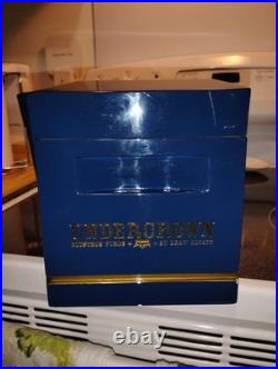 Drew Estate Undercrown Luxury Cigar Humidor Navy Royal Blue Excellent Condition