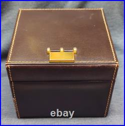 Dunhill Brown Leather Ciggarillo Humidor Box with Cedar Interior Read