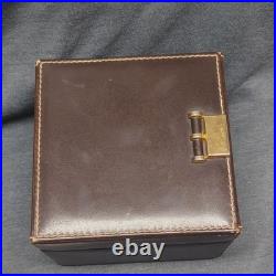 Dunhill Brown Leather Ciggarillo Humidor Box with Cedar Interior Read