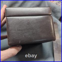 Dunhill Brown Leather Ciggarillo Humidor Box with Cedar Interior Read