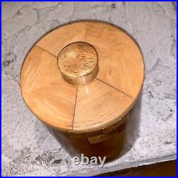 E. B. For Dunhill Handmade 1/1 Burl Wood Checkerboard Humidor Pipe Holder Box EB