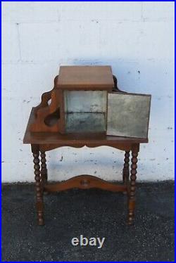 Early 1900s Cigar Tobacco Humidor Chest Box Cabinet 5693