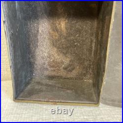 Early Passing Show Tin Lunch Box Style Tobacco Humidor Cigarette Case Old Cigar