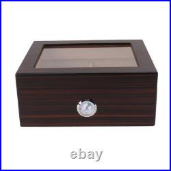 Ebony Cigar Moisturizing Box Transparent Display Humidor Moisturizing Box Ebony Cigar Moisturizing Box Transparent Display Humidor Moisturizing Box