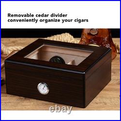 Ebony Cigar Moisturizing Box Transparent Display Humidor Moisturizing Box Ebony Cigar Moisturizing Box Transparent Display Humidor Moisturizing Box