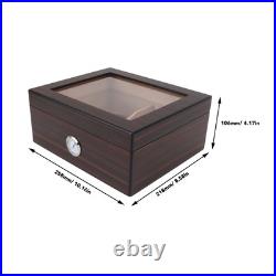 Ebony Cigar Moisturizing Box Transparent Display Humidor Moisturizing Box Ebony Cigar Moisturizing Box Transparent Display Humidor Moisturizing Box