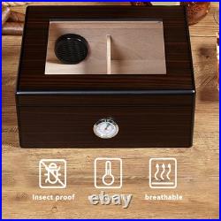 Ebony Cigar Moisturizing Box Transparent Display Humidor Moisturizing Box Ebony Cigar Moisturizing Box Transparent Display Humidor Moisturizing Box