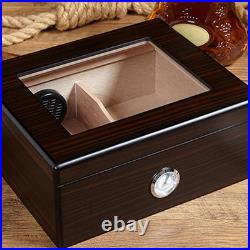 Ebony Cigar Moisturizing Box Transparent Display Humidor Moisturizing Box Ebony Cigar Moisturizing Box Transparent Display Humidor Moisturizing Box
