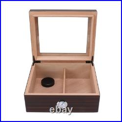 Ebony Cigar Moisturizing Box Transparent Display Humidor Moisturizing Box Ebony Cigar Moisturizing Box Transparent Display Humidor Moisturizing Box
