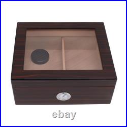 Ebony Cigar Moisturizing Box Transparent Display Humidor Moisturizing Box Ebony Cigar Moisturizing Box Transparent Display Humidor Moisturizing Box