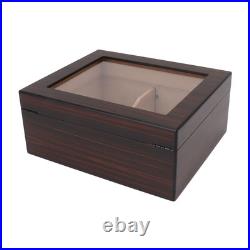 Ebony Cigar Moisturizing Box Transparent Display Humidor Moisturizing Box Ebony Cigar Moisturizing Box Transparent Display Humidor Moisturizing Box