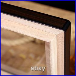 Ebony Cigar Moisturizing Box Transparent Display Humidor Moisturizing Box Ebony Cigar Moisturizing Box Transparent Display Humidor Moisturizing Box
