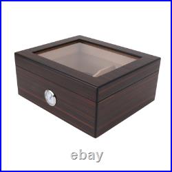 Ebony Cigar Moisturizing Box Transparent Display Humidor Moisturizing Box Ebony Cigar Moisturizing Box Transparent Display Humidor Moisturizing Box