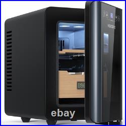 Electric 8L Cigar Humidor with Heating & Cooling Quiet Control System for 80Counts