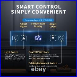 Electric 8L Cigar Humidor with Heating & Cooling Quiet Control System for 80Counts