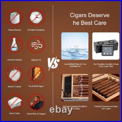 Electric Cigar Humidifier for Cigar Humidor Box Dual-Fan Sensor-Controlled + L
