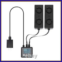 Electric Cigar Humidifier for Cigar Humidor Box Dual-Fan Sensor-Controlled + L