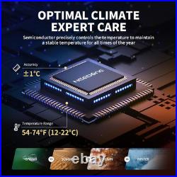 Electric Cigar Humidor 8L with Heating and Cooling Quiet Control System, Thermos