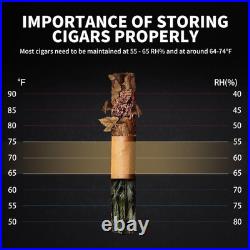 Electric Cigar Humidor 8L with Heating and Cooling Quiet Control System, Thermos