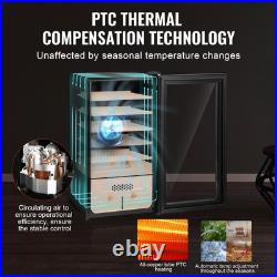 Electric Cigar Humidor Cabinet 82L Cedar Cigar Box Temp Control LED Light Electric Cigar Humidor Cabinet 82L Cedar Cigar Box Temp Control LED Light