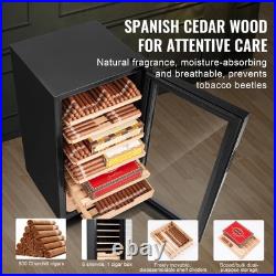 Electric Cigar Humidor Cabinet 82L Cedar Cigar Box Temp Control LED Light Electric Cigar Humidor Cabinet 82L Cedar Cigar Box Temp Control LED Light