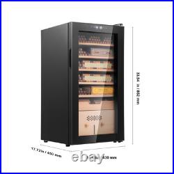 Electric Cigar Humidor Cabinet 82L Cedar Cigar Box Temp Control LED Light Electric Cigar Humidor Cabinet 82L Cedar Cigar Box Temp Control LED Light