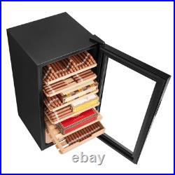 Electric Cigar Humidor Cabinet 82L Cedar Cigar Box Temp Control LED Light Electric Cigar Humidor Cabinet 82L Cedar Cigar Box Temp Control LED Light