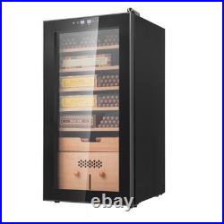 Electric Cigar Humidor Cabinet 82L Cedar Cigar Box Temp Control LED Light Electric Cigar Humidor Cabinet 82L Cedar Cigar Box Temp Control LED Light