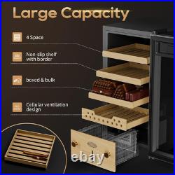 Electric Cigar Humidors with Compressor Cooling Premium Humidity Control, 40L