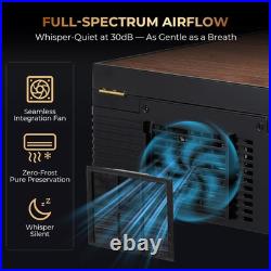 Electric Thermostatic Cigar Humidor Box (64°F-74°F), 360° Airflow Fan, Spanish C