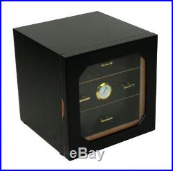 Elegant 100+ CT Count Cigar Humidor Humidifier Wooden Case Box Hygrometer x