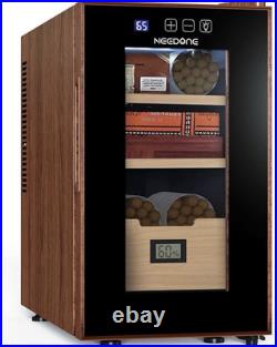 Elegant 23L Electric Cigar Humidor with Touch Control & Spanish Cedar Shelves