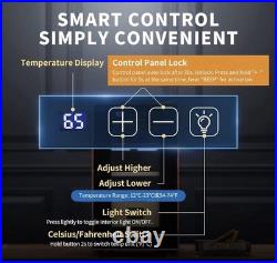 Elegant 23L Electric Cigar Humidor with Touch Control & Spanish Cedar Shelves