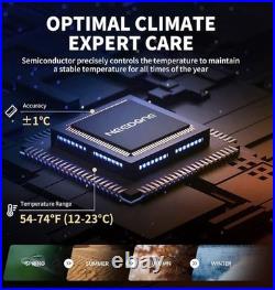 Elegant 23L Electric Cigar Humidor with Touch Control & Spanish Cedar Shelves