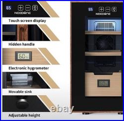 Elegant 23L Electric Cigar Humidor with Touch Control & Spanish Cedar Shelves