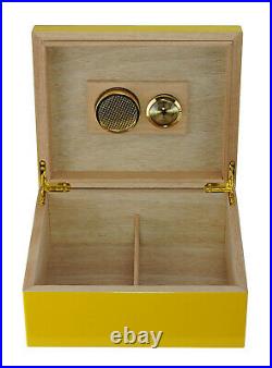Elegant 25+ CT Count Cigar Humidor Humidifier Wooden Case Box Hygrometer 2zer