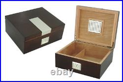 Elegant 25+ CT Count Cigar Humidor Humidifier Wooden Case Box Hygrometer TEleg