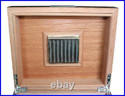 Elegant 25+ CT Count Cigar Humidor Humidifier Wooden Case Box Hygrometer TEleg