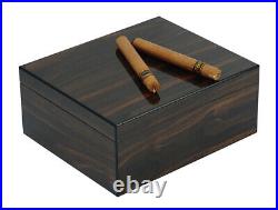 Elegant 25+ CT Count Cigar Humidor Humidifier Wooden Case Box Hygrometer one0