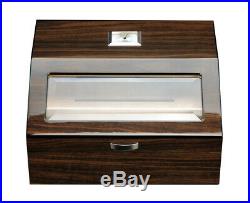 Elegant 50+ CT Count Cigar Humidor Humidifier Wooden Case Box Hygrometer 1f